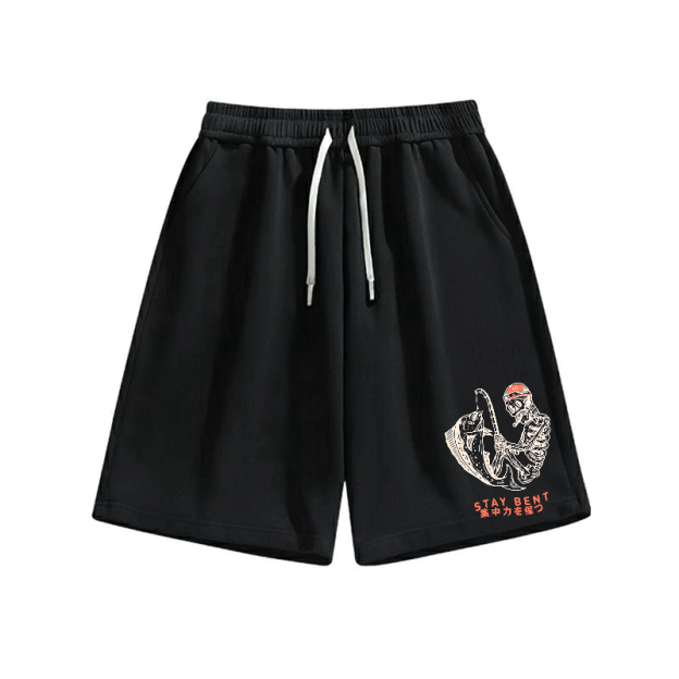 Stay bent Cotton Casual Shorts