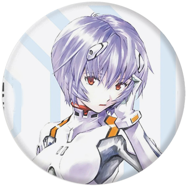 Eva Neon Genesis Evangelion Love Tibetan Edition Badge Tinplate Mirror Keychain Pendant Accessories Peripheral