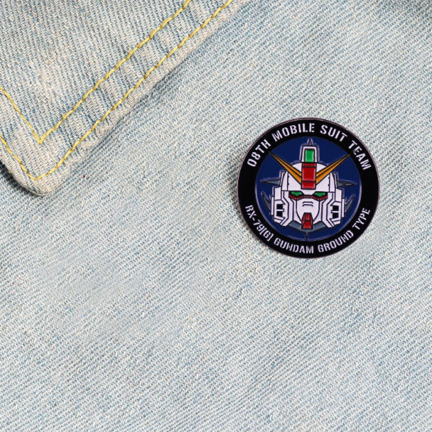 Mobile Suit 08 Squad Brooch Mecha Warrior Metal Badge Accessories Gift