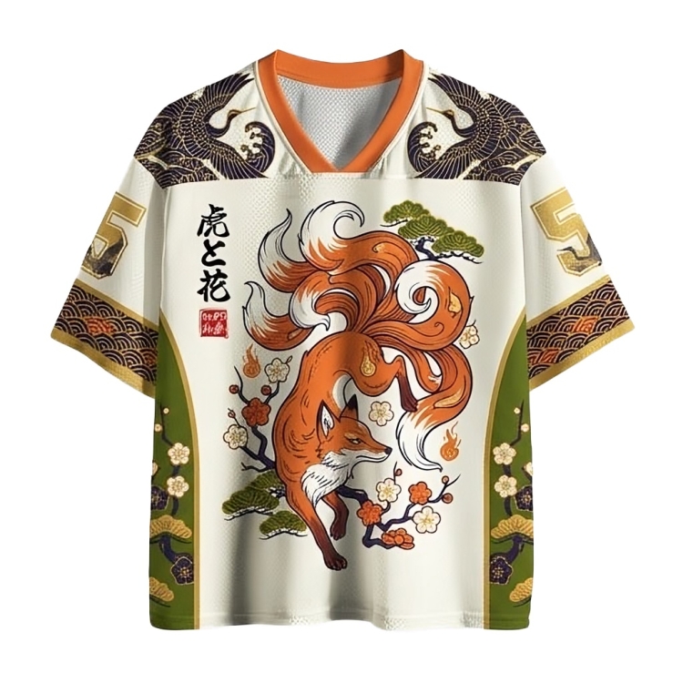 Vintage Lucky Nine Tail Fox Jersey Shirts