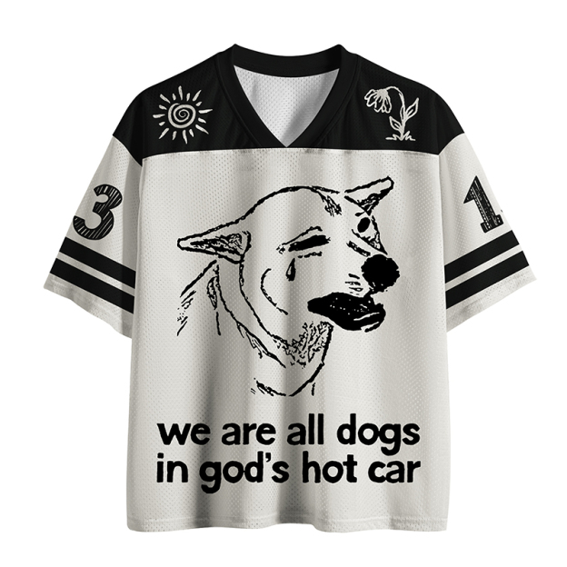 Sad Dog Funny Jersey Shirts