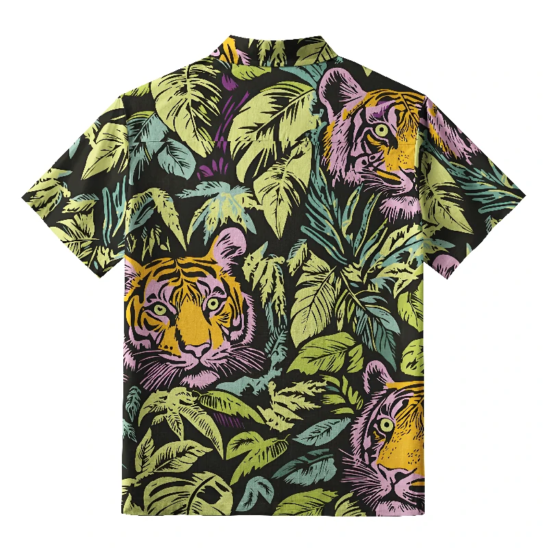 Tiger In The Jungle Hawaiian Shirt
