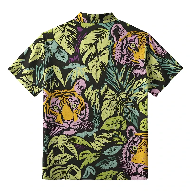  Tiger In The Jungle Hawaiian Shirt