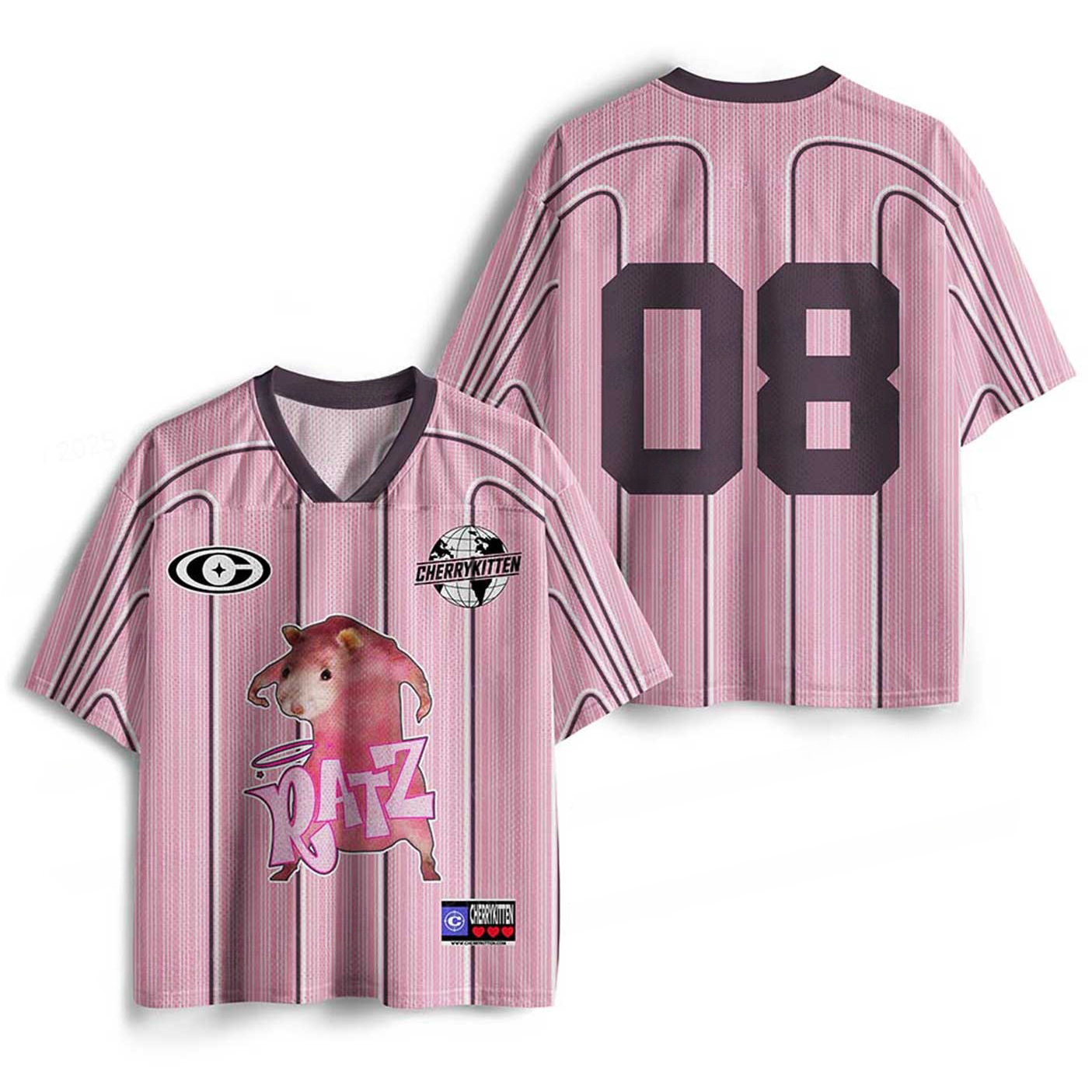 Custom Pink Ratz Y2K Sport Jersey Shirts Cherrykitten