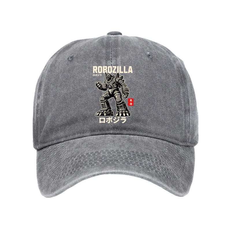  RoboZilla Manga Japanese Washed Cap