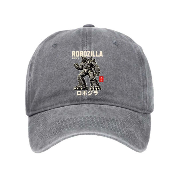  RoboZilla Manga Japanese Washed Cap