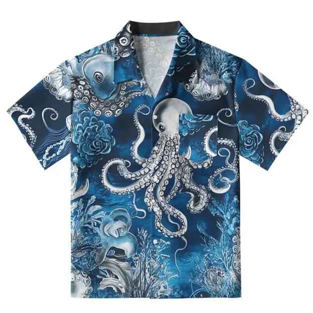  Deep Sea Octopus Aloha Hawaiian Shirt
