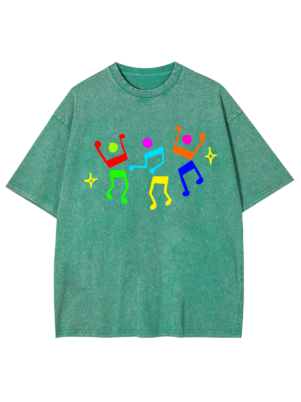 Unisex Dance Till Collapse Printed Washed Tee