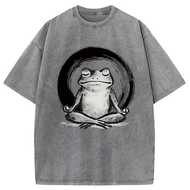 Zen Frog Japan Washed T-Shirt
