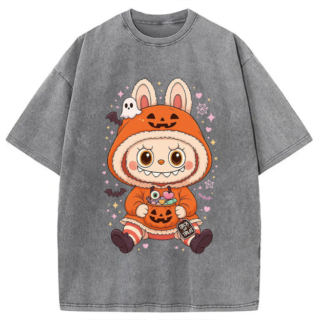 Halloween Labubu Washed T-Shirt
