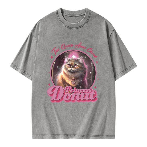 Princess Donut  Unisex Washed T-shirt