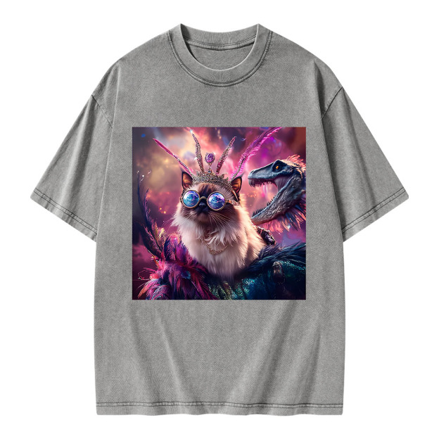 Princess Donut & Mongo Unisex Washed T-shirt