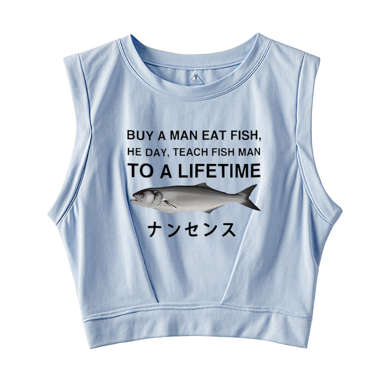 Funny To A Lifetime Sleeveless Crop Top