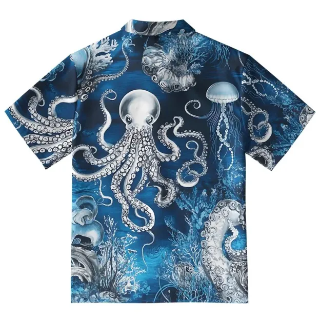  Deep Sea Octopus Aloha Hawaiian Shirt