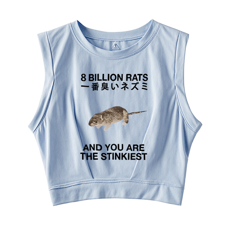  World's Stinkiest Rat Sleeveless Crop Top