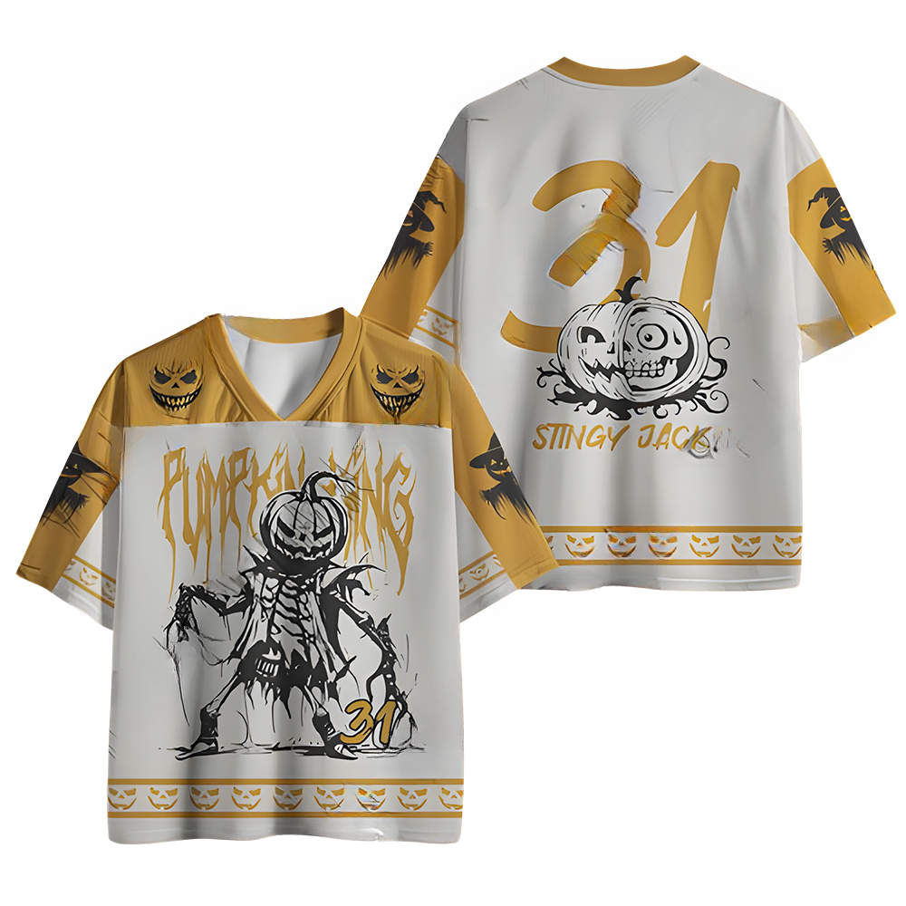 Pumpkin Man Horror Mesh Jersey