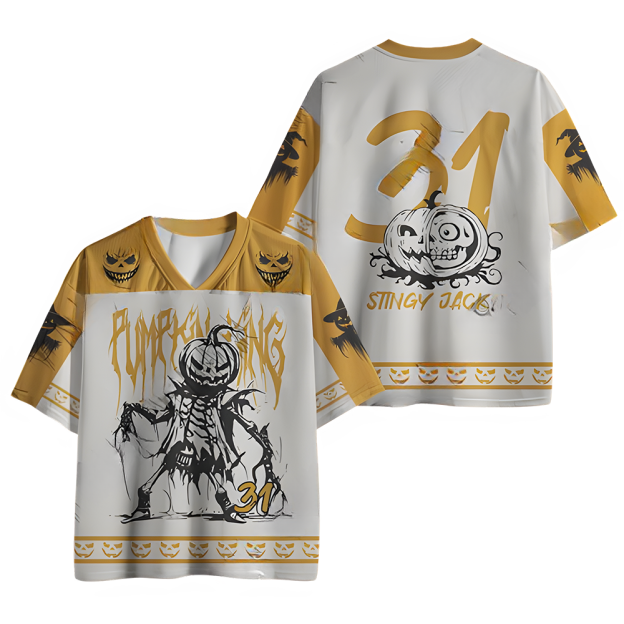 Pumpkin Man Horror Mesh Jersey