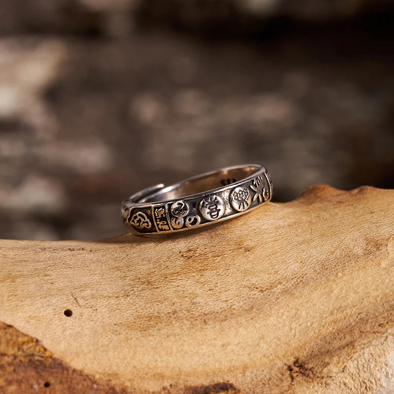 Joy Kanji Ethnic Style Ring