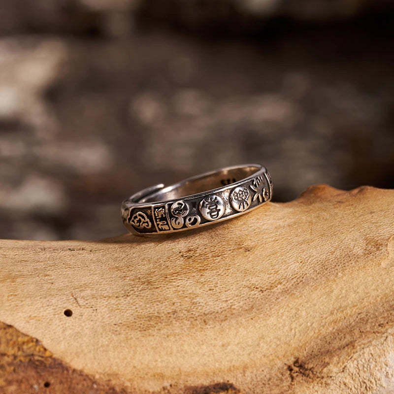 Joy Kanji Ethnic Style Ring