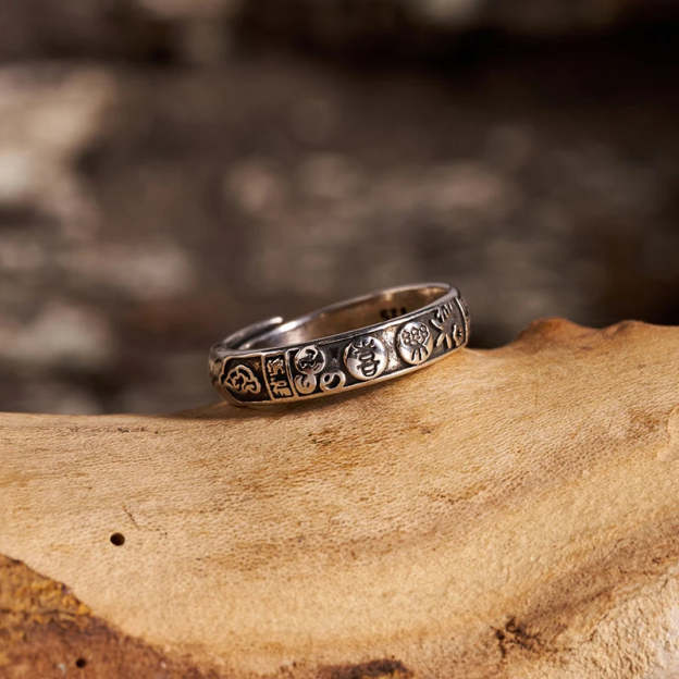 Joy Kanji Ethnic Style Ring