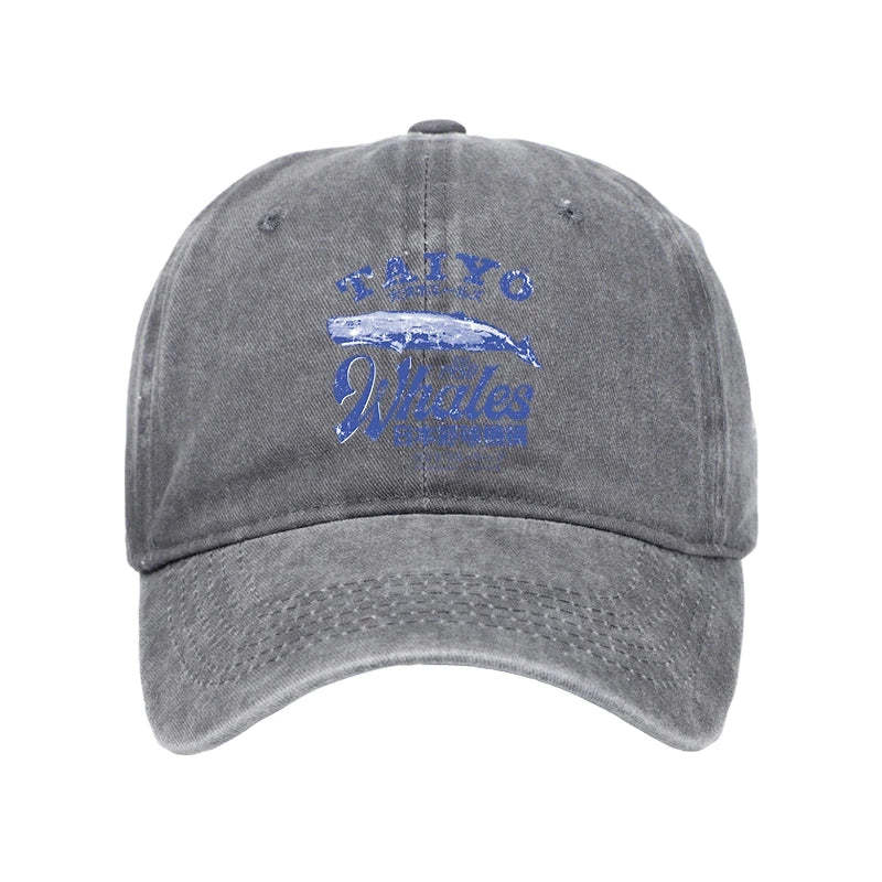  Japan Taiyo Whales Washed Cap