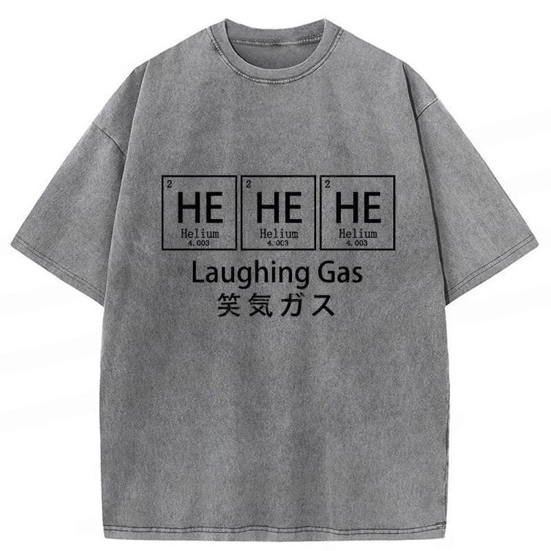 Funny Laughing Gas Washed T-Shirt