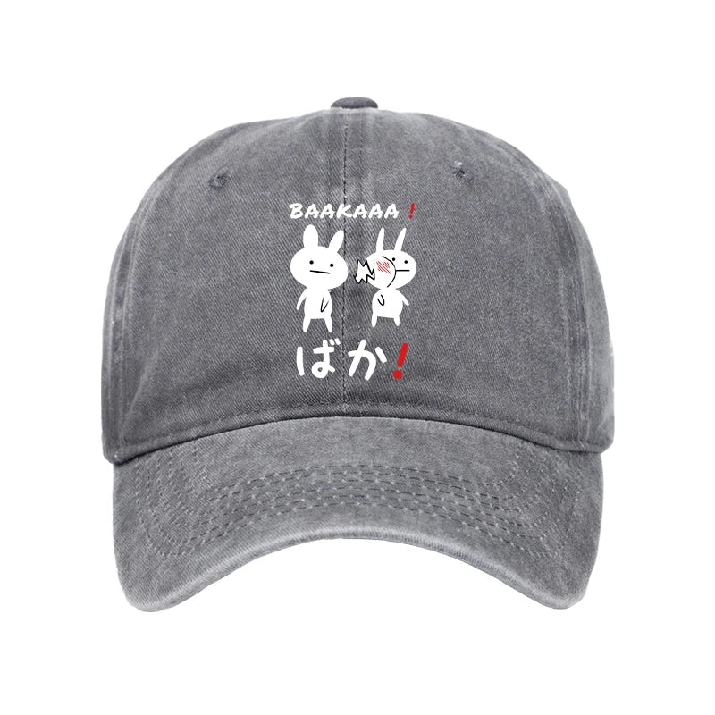  Anime Baka Manga Slap Washed Cap