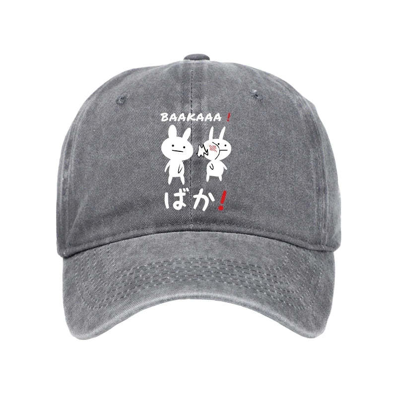  Anime Baka Manga Slap Washed Cap