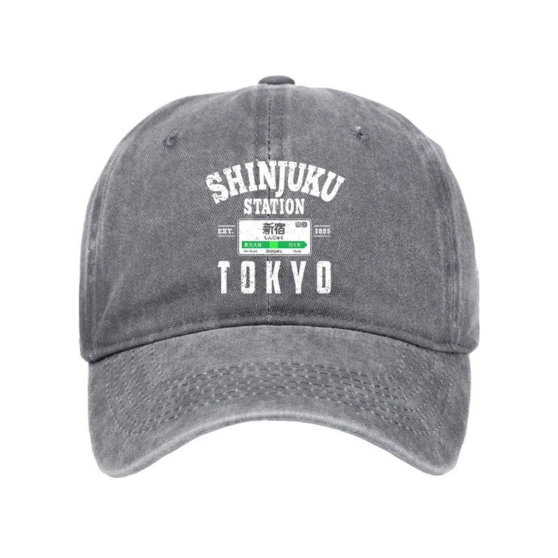  Shinjuku Station Yamanote Line Washed Cap