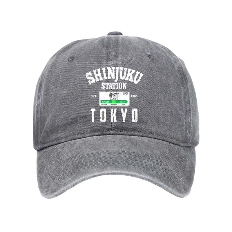  Shinjuku Station Yamanote Line Washed Cap