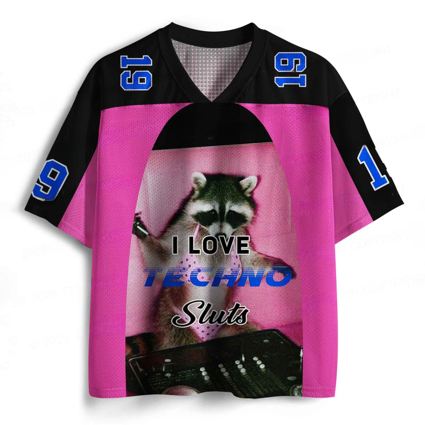 Custom I Love Techno Slxts Y2K Sport Jersey Shirts Cherrykitten