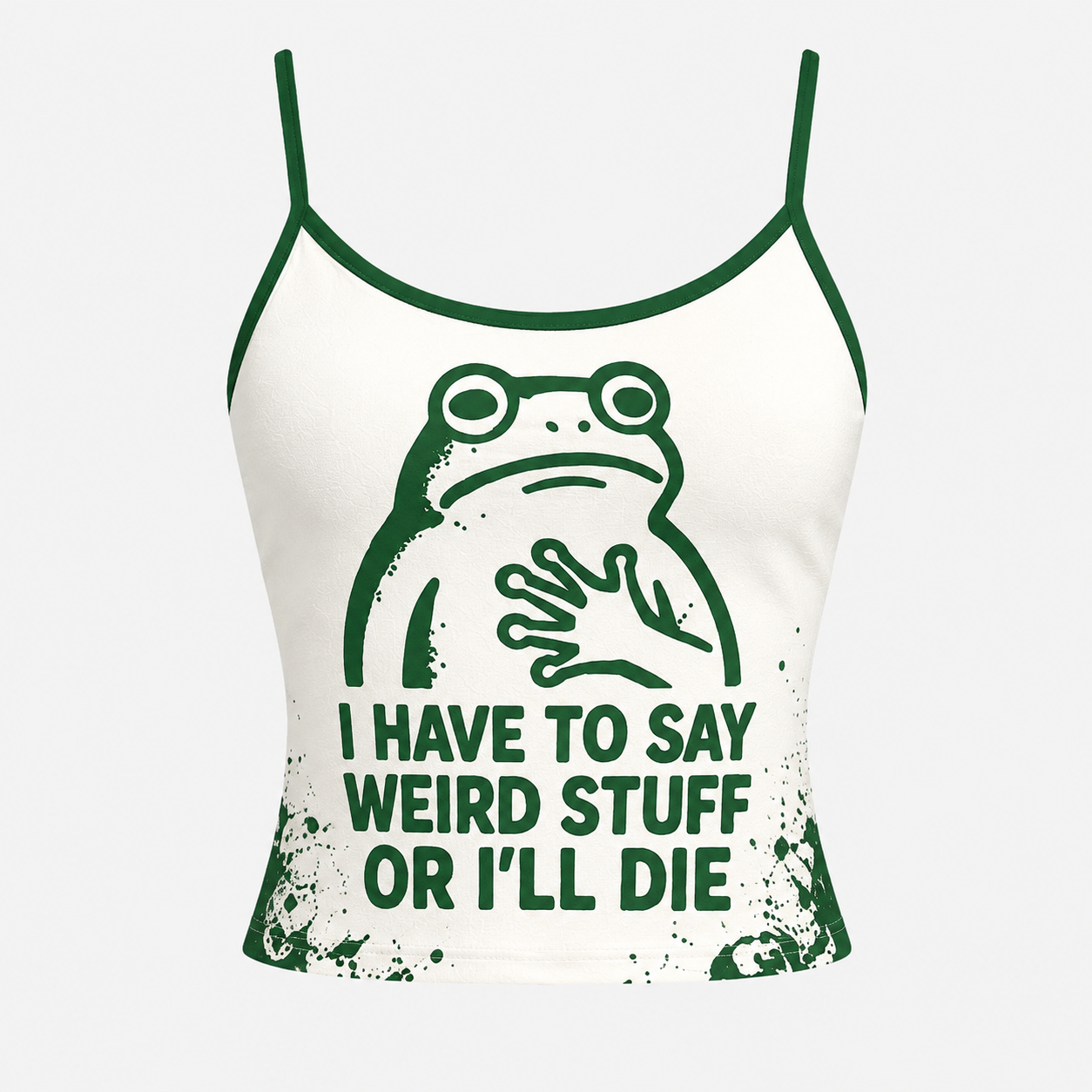 Funny Weird Frog Top & Elasticated Trousers Two-Piece Set