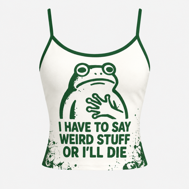 Funny Weird Frog Top & Elasticated Trousers Two-Piece Set