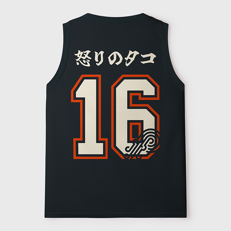 Octopus In The Waves Jersey Tank