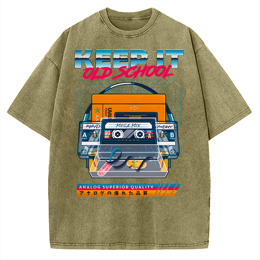 Keep it Old School Vintage Washed T-shirt