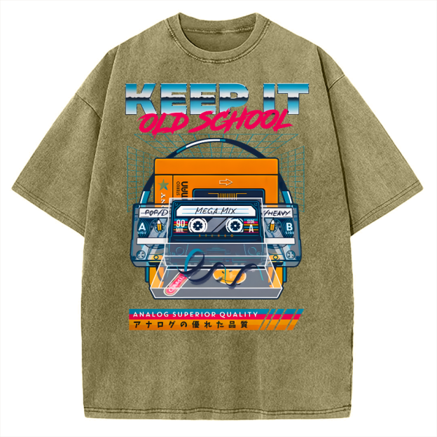 Keep it Old School Vintage Washed T-shirt