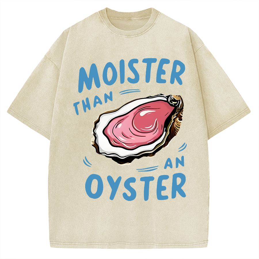 Oyster Funny Vintage Washed T-shirt