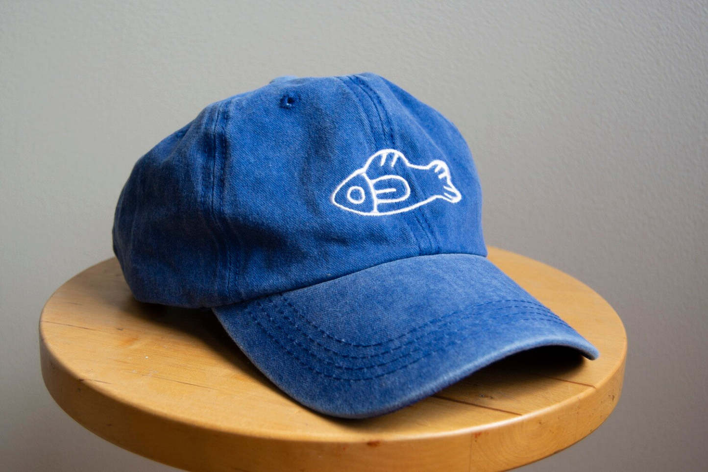 Fish Word Embroidered Dad Hat