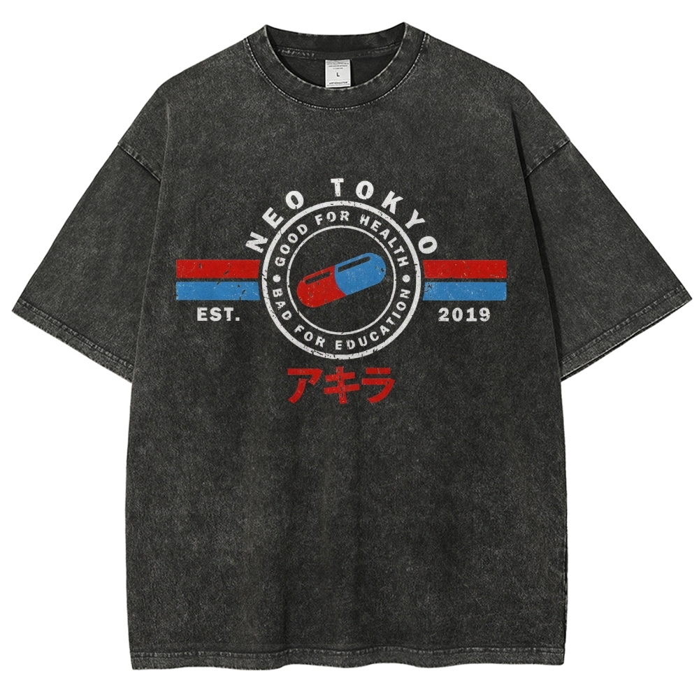 The Capsules Akira Neo Tokyo 2019 Vintage Washed T-shirt