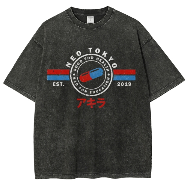 The Capsules Akira Neo Tokyo 2019 Vintage Washed T-shirt