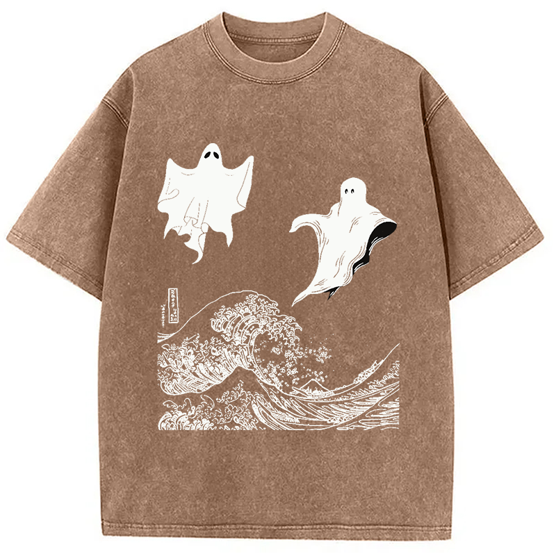 The Wave and Ghosts Washed T-Shirt