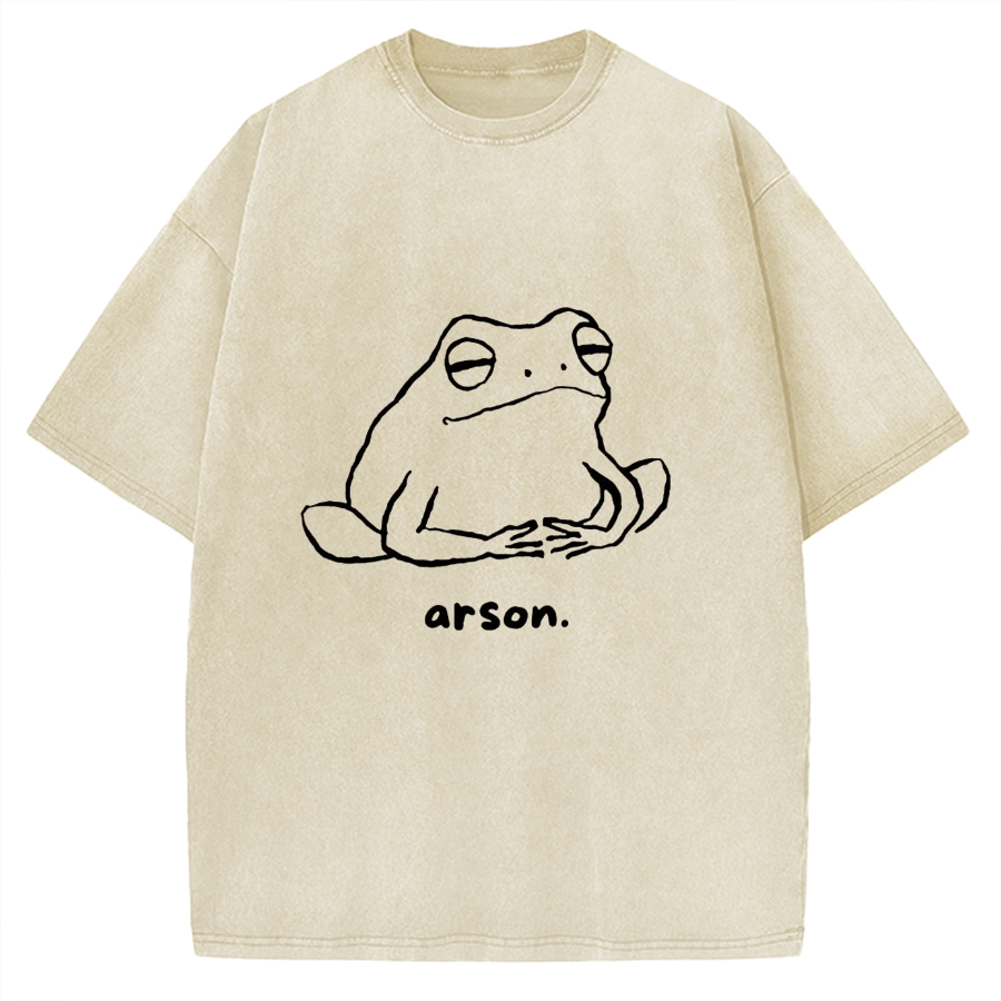 Arson Frog Vintage Washed T-shirt