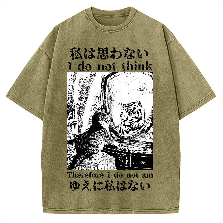Thinking Kitten Vintage Washed T-shirt