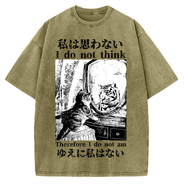 Thinking Kitten Vintage Washed T-shirt