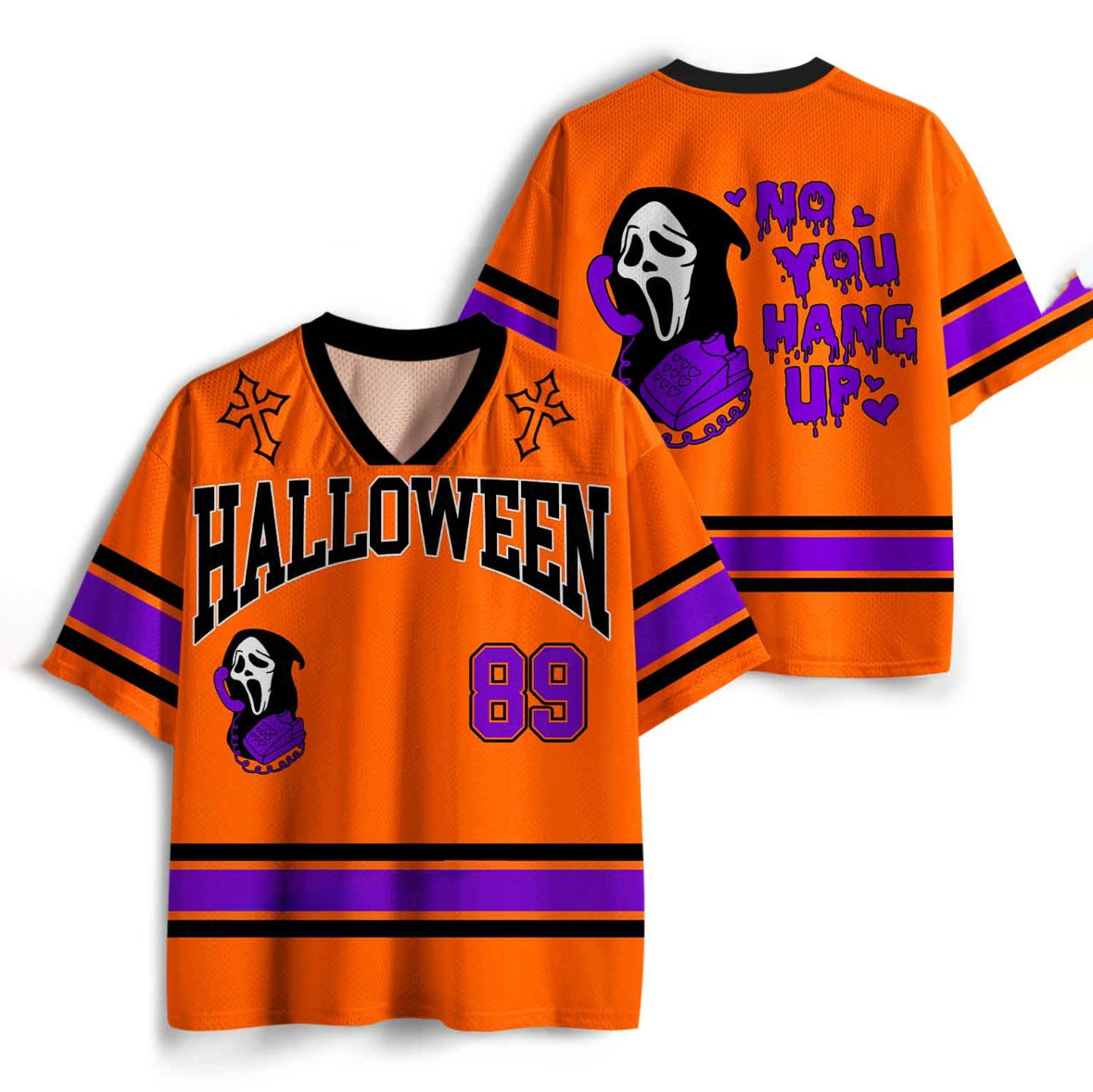 Halloween Custom Horror Hang Up Y2K Sport Jersey Shirts Cherrykitten