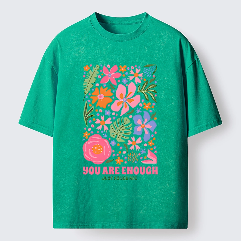 Flower Power Says You Got This Washed T-Shirt