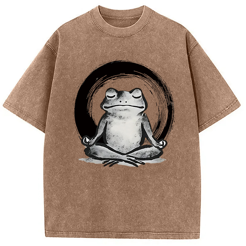 Zen Frog Japan Washed T-Shirt
