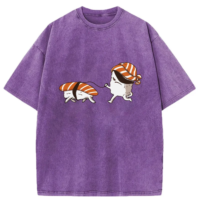 Sushi Walking Sushi Washed T-Shirt