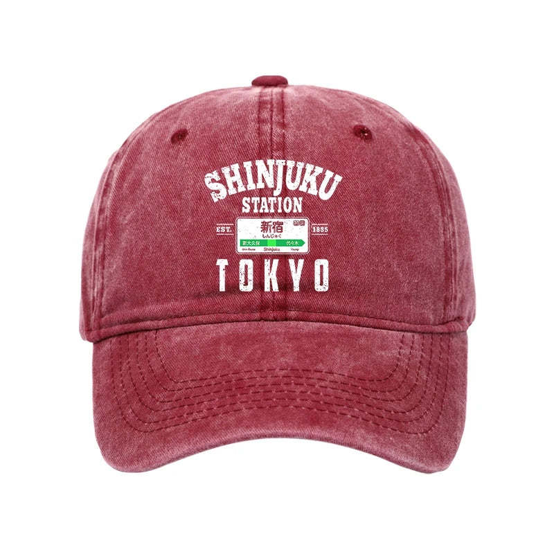  Shinjuku Station Yamanote Line Washed Cap