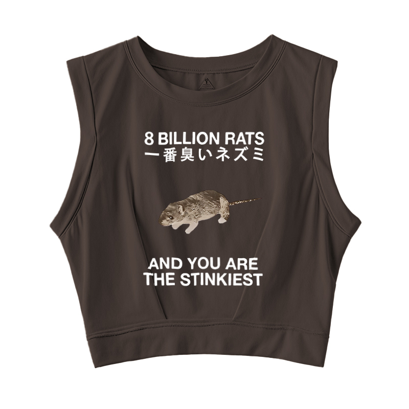  World's Stinkiest Rat Sleeveless Crop Top